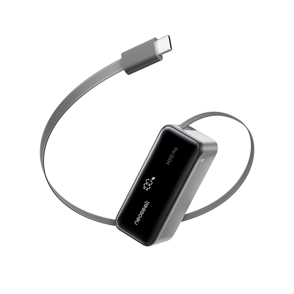1045 45W 10000mAh Portable Charger with Retractable Cable